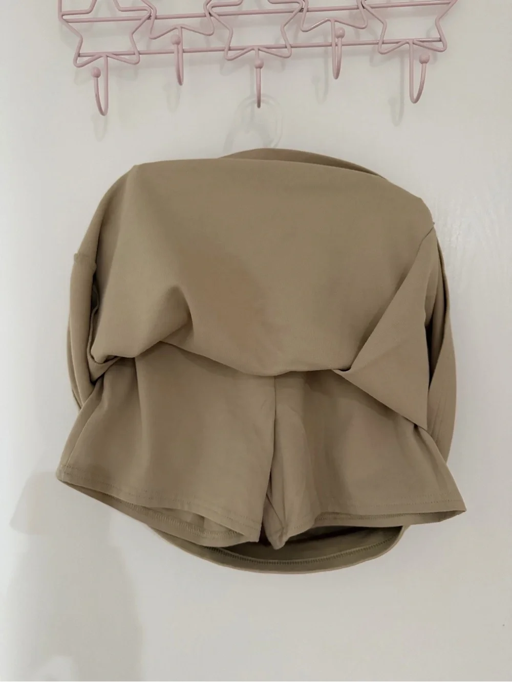 Cat & Jack Khaki A-Line Skirt with Side Button Accents